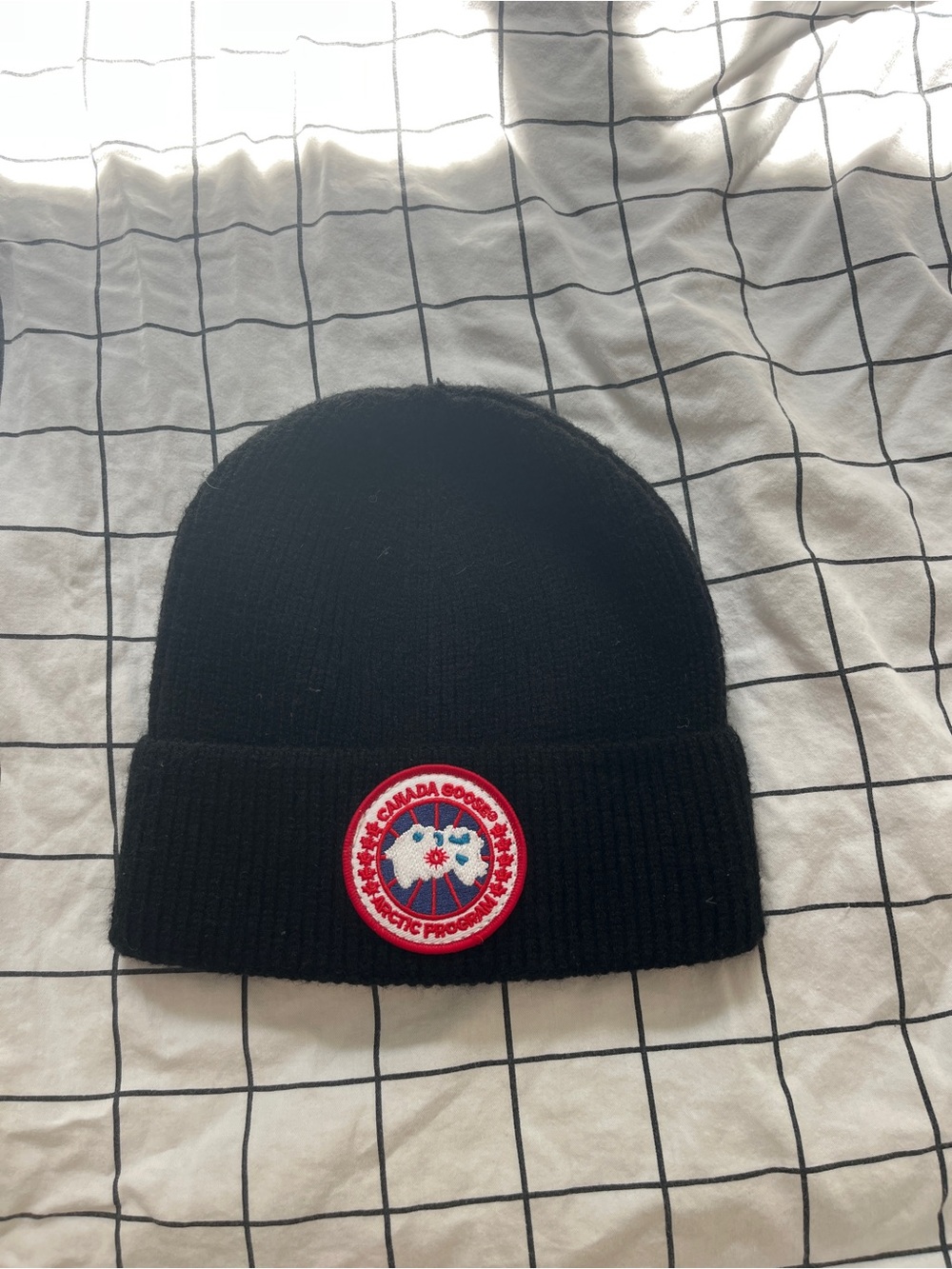 Canada Goose Black Knit Beanie